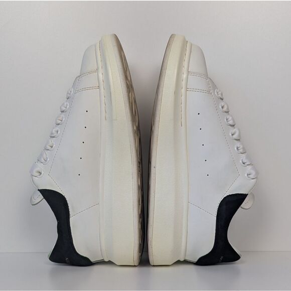 Alexander McQueen Men's Platform Sneakers Black and White 38 - Picture 10 of 15